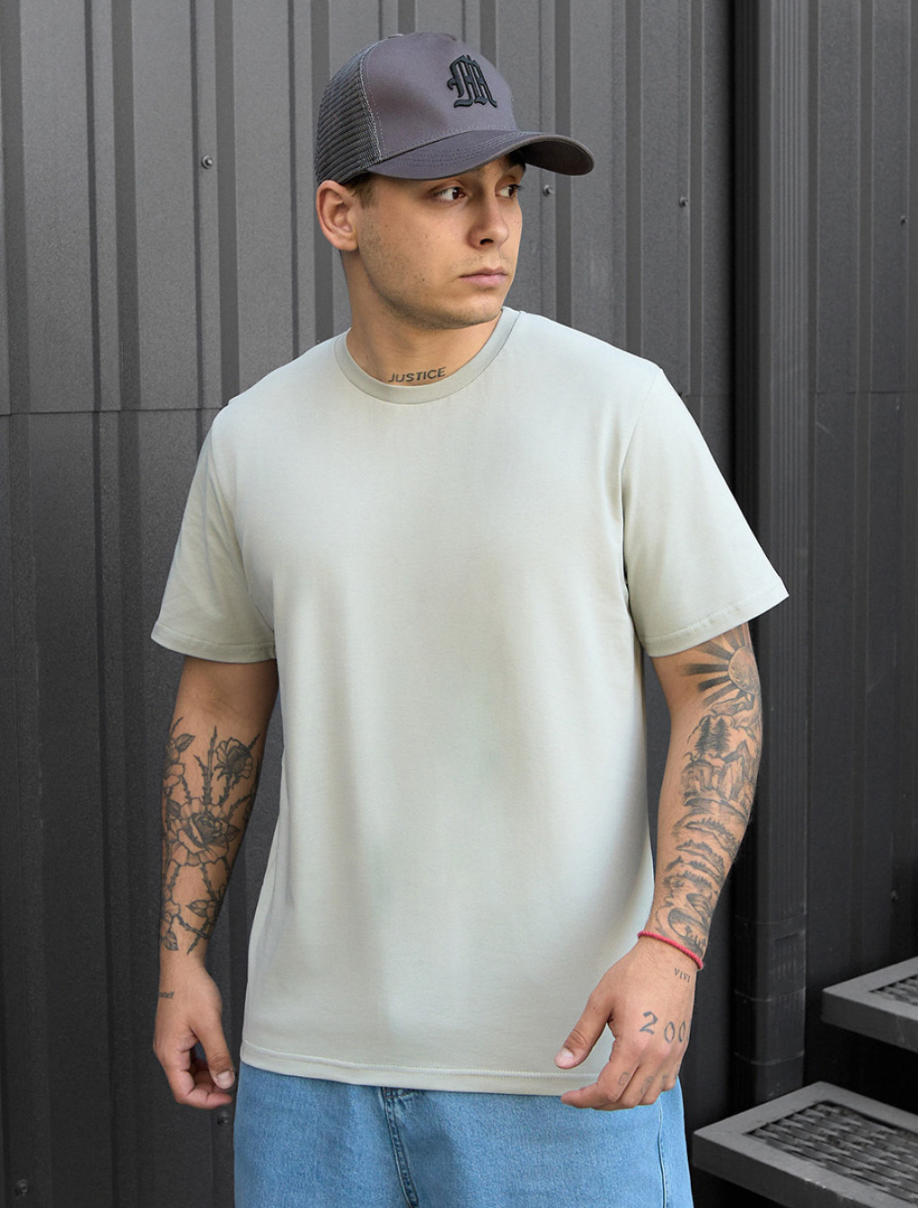 Tricou Staff light gray