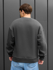 Bluză de trening Staff dark gray2 oversize fleece