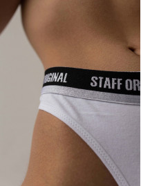 Chiloți de damă Staff logo white