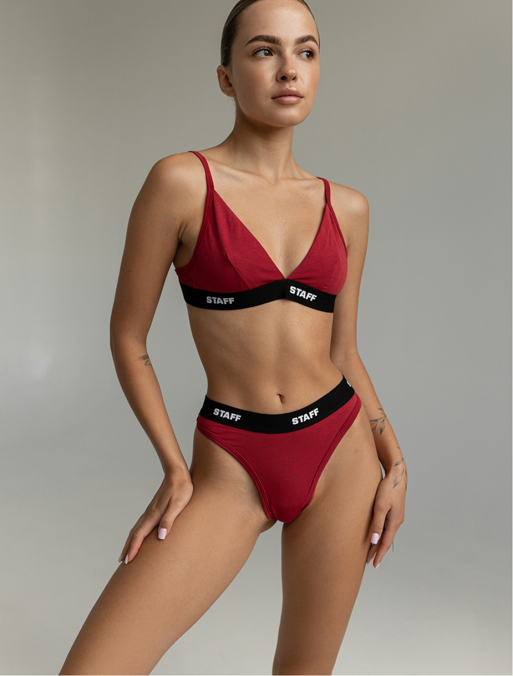 Corset de damă Staff tri bordo logo