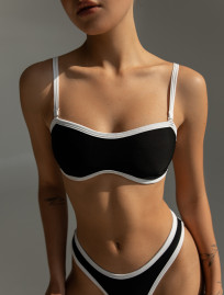 Costum de baie Staff sou black & white