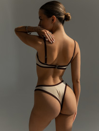 Costum de baie Staff sou beige & brown