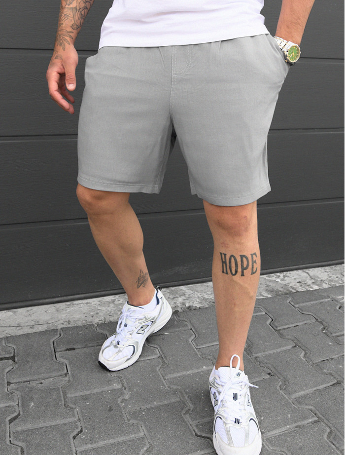 Pantaloni chinos scurți Staff wi light gray