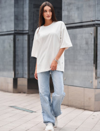 Tricou de damă Staff ri light milk oversize