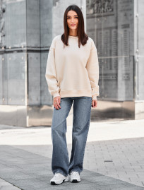 Bluză de trening de damă Staff milk oversize fleece