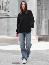 Bluză de trening de damă Staff black oversize fleece