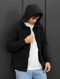 Hanorac Staff zip black fleece