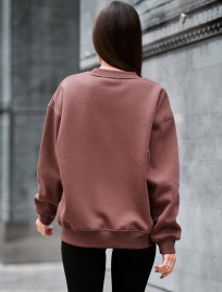 Bluză de trening Staff brown oversize fleece