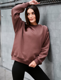 Bluză de trening Staff brown oversize fleece