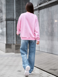 Bluză de trening de damă Staff pink oversize fleece