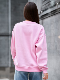 Bluză de trening de damă Staff pink oversize fleece