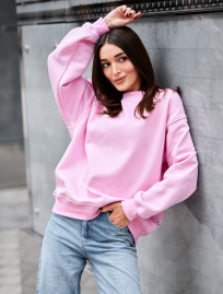 Bluză de trening de damă Staff pink oversize fleece