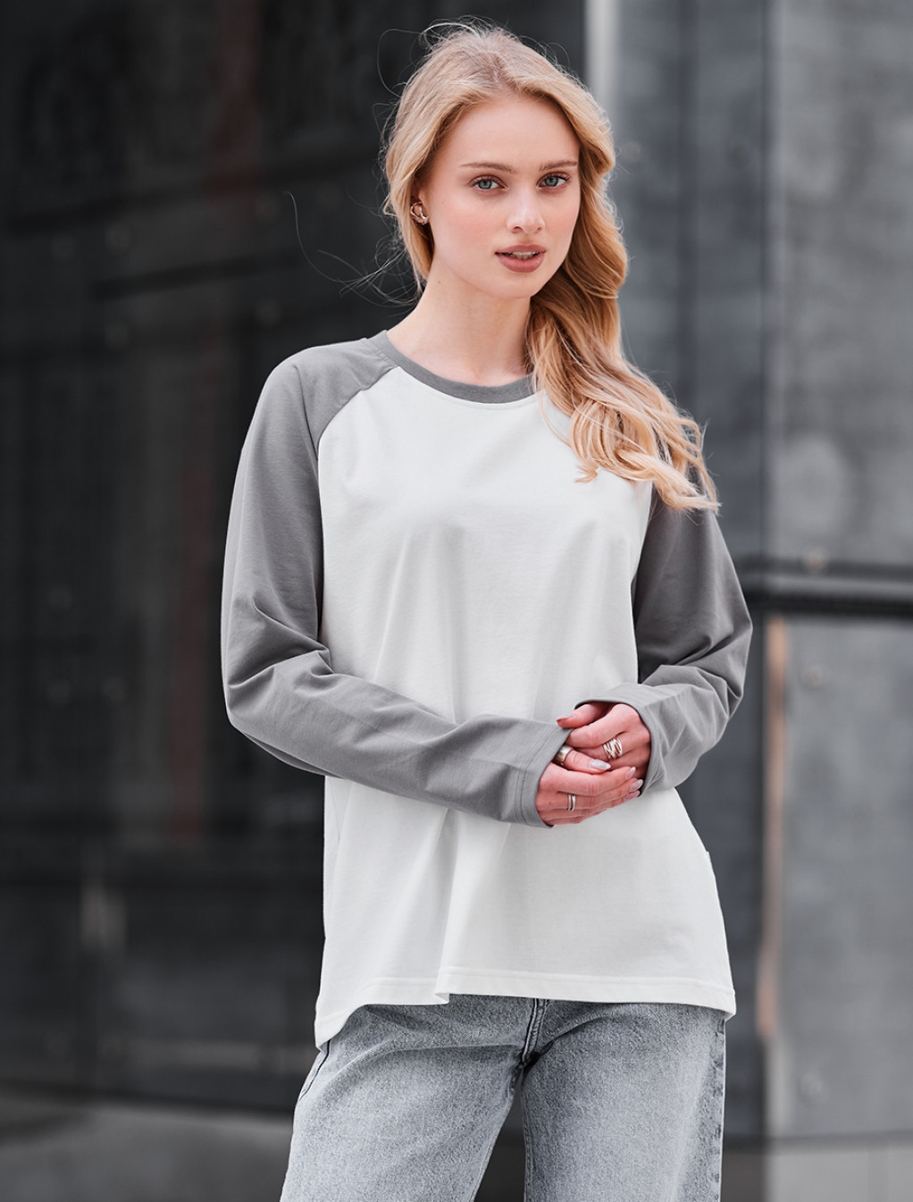 Bluză de damă Staff ves white & gray