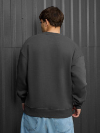 Bluză de trening Staff dark gray oversize fleece