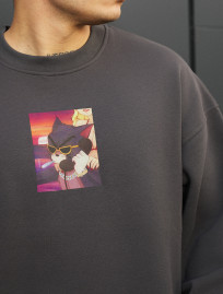 Bluză de trening Staff busy cat oversize fleece