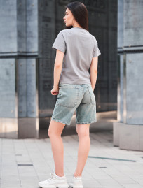 Pantaloni scurți din denim de damă Staff 21 dark blue