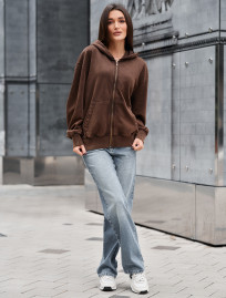 Hanorac de damă Staff de brown oversize