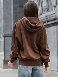 Hanorac de damă Staff de brown oversize