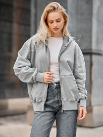 Hanorac de damă Staff de gray oversize