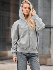 Hanorac de damă Staff de gray oversize