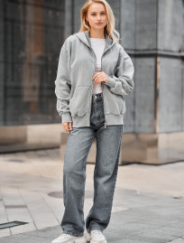 Hanorac de damă Staff de gray oversize