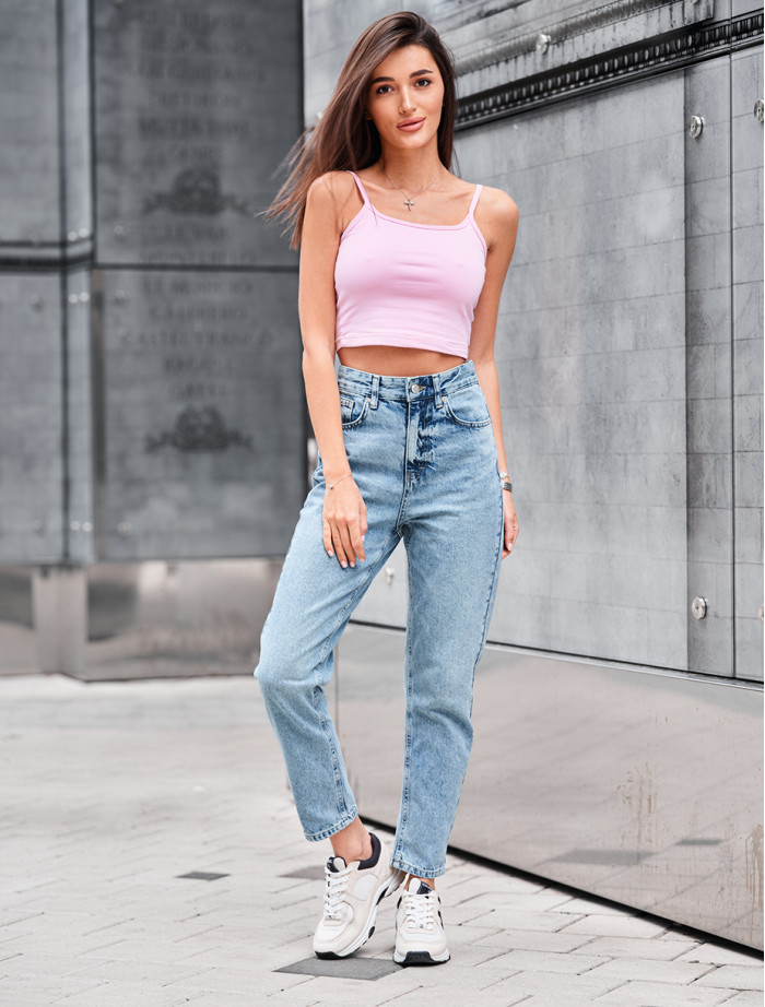 Blugi de damă Staff 1 blue mom