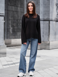 Pulover de damă Staff oli black oversize