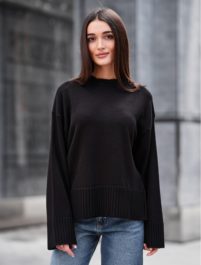 Pulover de damă Staff oli black oversize