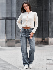 Cardigan tricotat de damă Staff ali milk