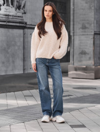 Pulover tricotat de damă Staff gi milk oversize