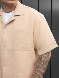 Cămașă Staff mai beige oversize