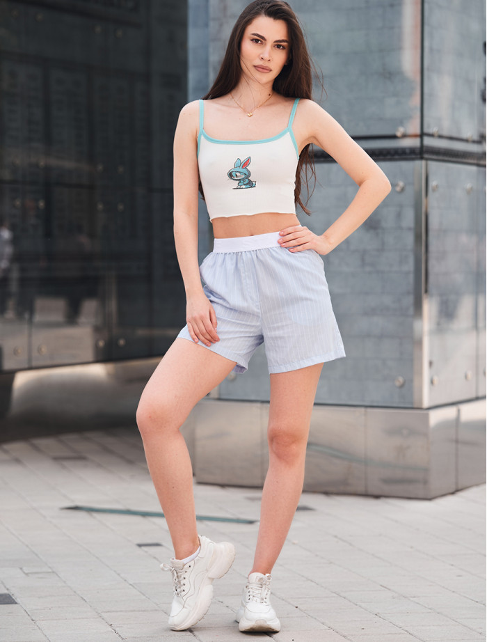 Pantaloni scurți Staff el light blue