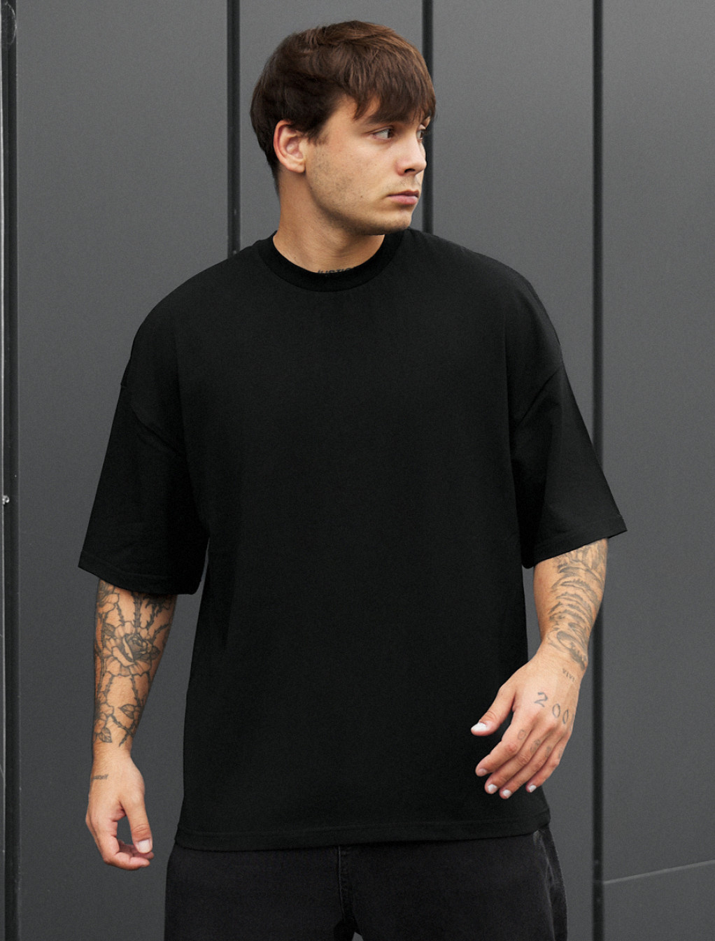 Tricou Staff black oversize