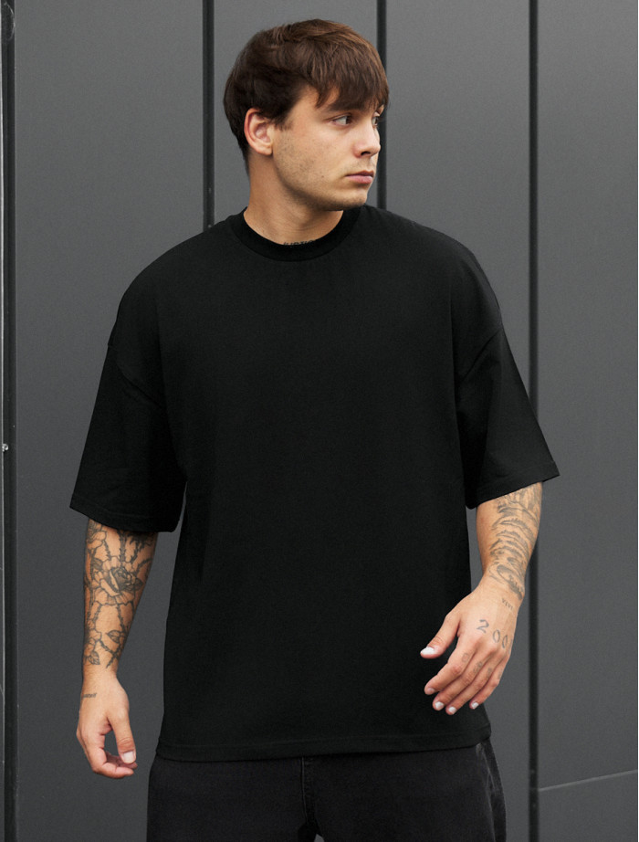 Tricou Staff black oversize