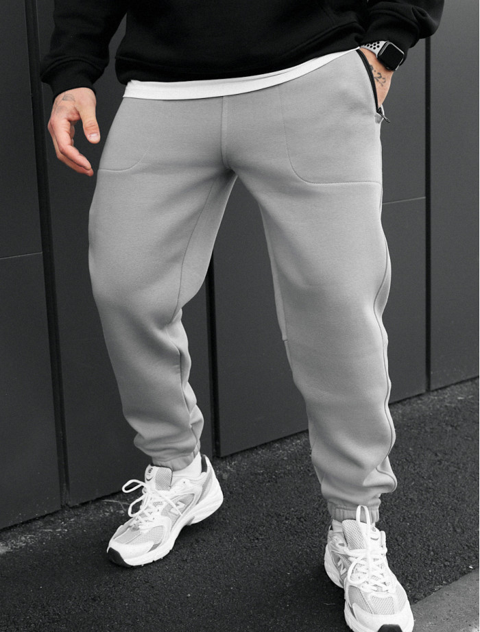 Pantaloni de trening  Staff nib light gray fleece