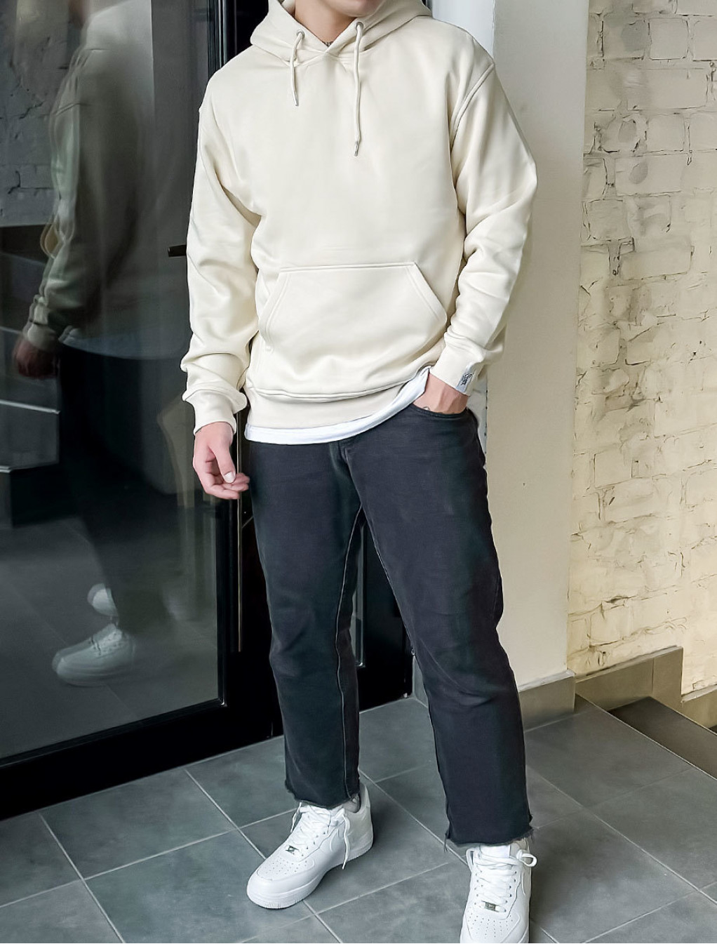 Hanorac Staff milk basic oversize fleece