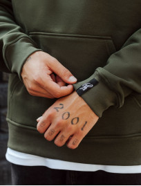 Hanorac Staff khaki basic oversize fleece
