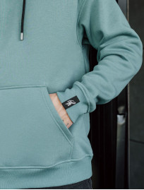 Hanorac Staff turquoise basic oversize fleece