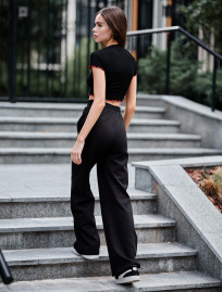 Top de damă Staff ma black & red