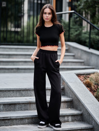Top de damă Staff ma black & red