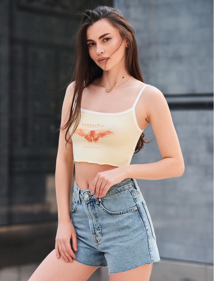 Top de damă Staff butterfly