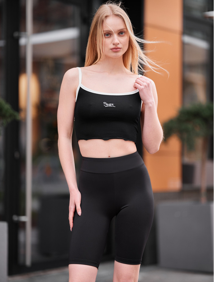 Top de damă Staff wa logo black