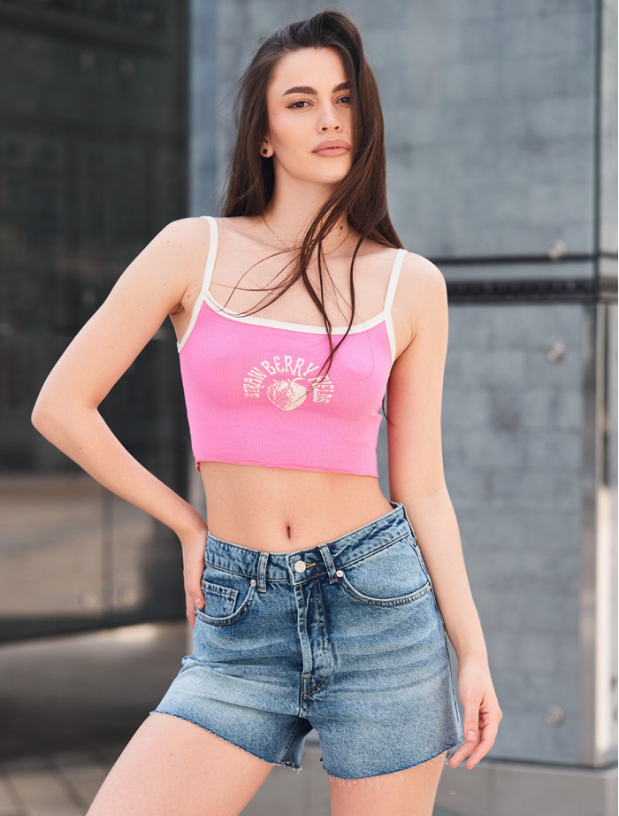 Top de damă Staff strawberry