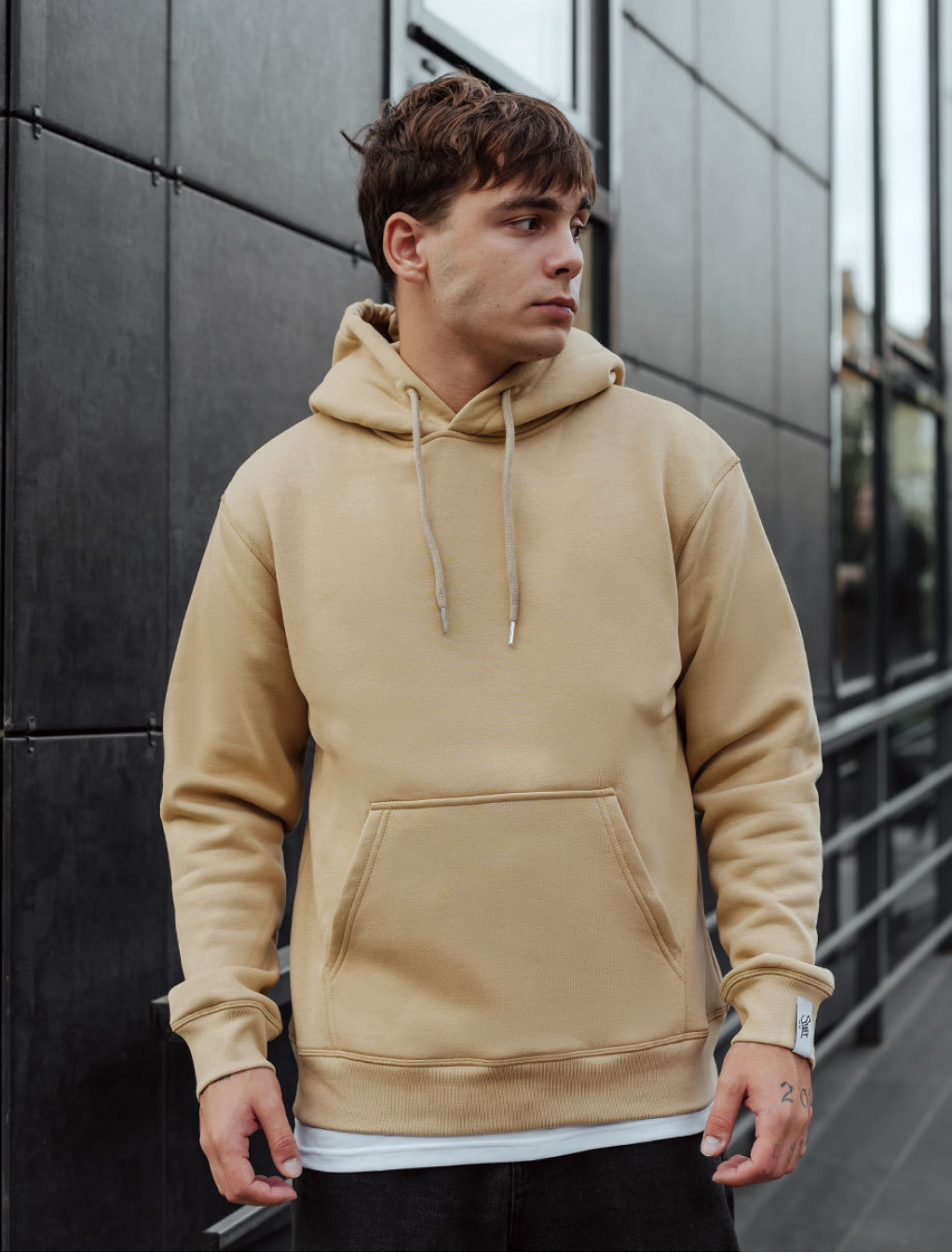 Hanorac Staff light brown basic fleece