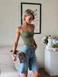 Top de damă Staff ny green