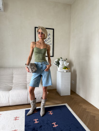 Top de damă Staff ny green