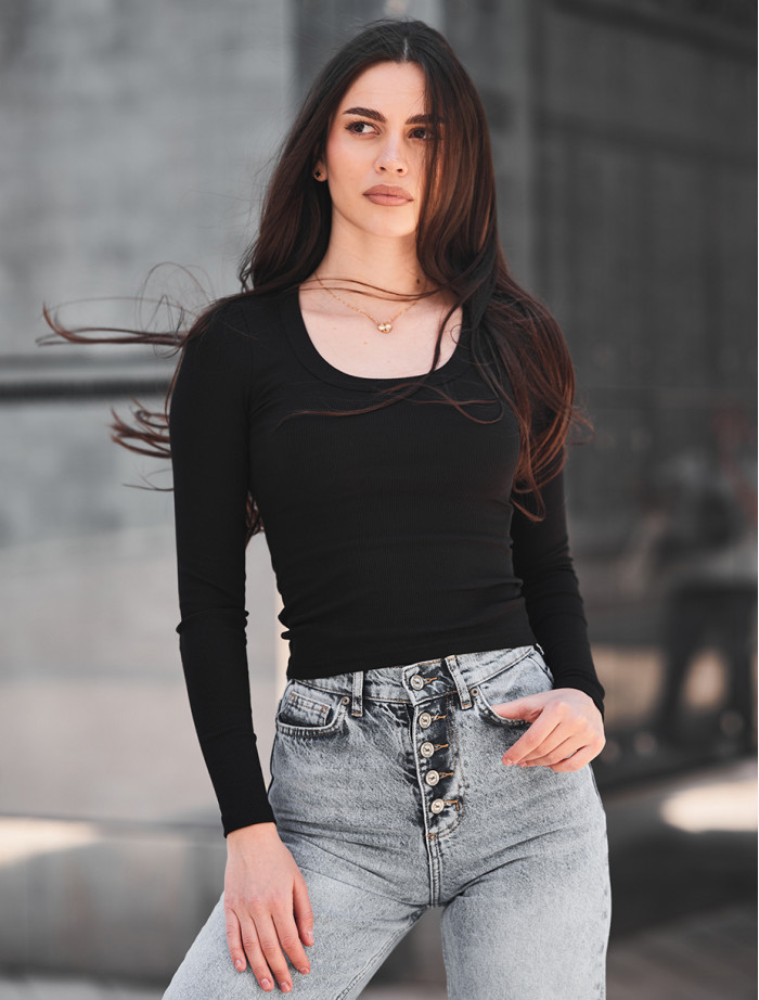 Top de damă Staff mo black