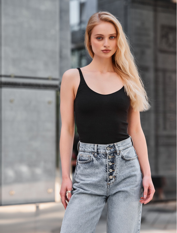 Top de damă Staff lim black