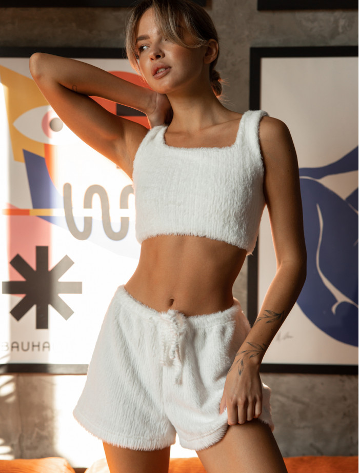 Pijamale de damă Staff lio white