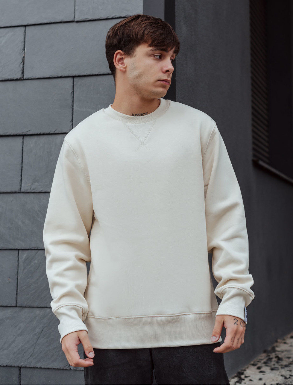 Bluză de trening Staff milk basic fleece